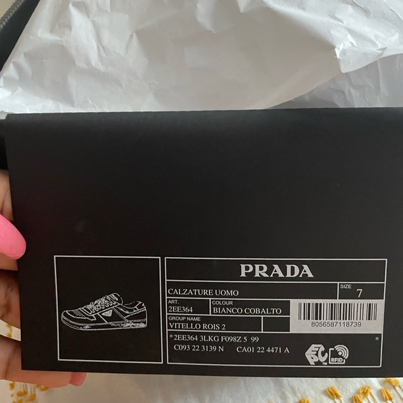 Blue & white Prada sneakers - Picture 5 of 5